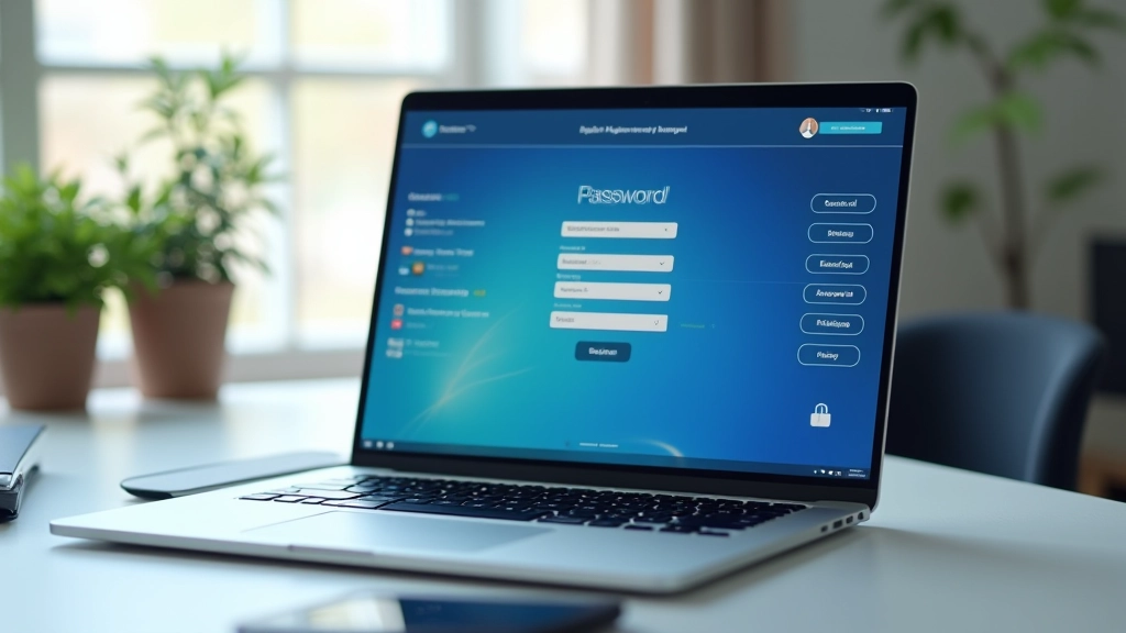 Menedżer haseł na laptopie, bezpieczne przechowywanie haseł w aplikacji